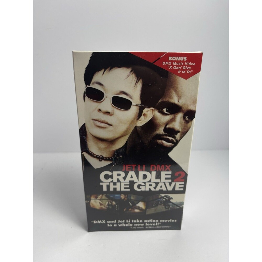 New Cradle 2 the Grave VHS Tape VCR Jet Li DMX Sealed Bonus DMX Music Video